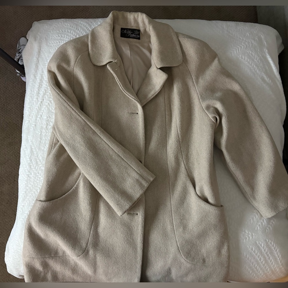 Chic Cream Trench Coat for Women